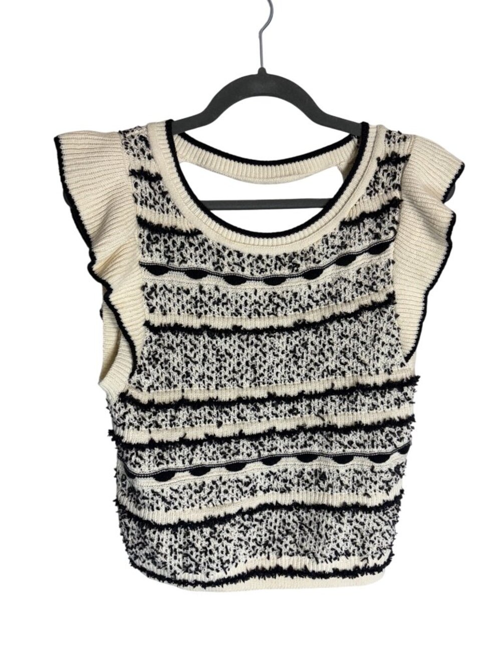 NWT Anthropologie Ruffle Sweater Knit Tank-sz Small - Picture 4 of 9